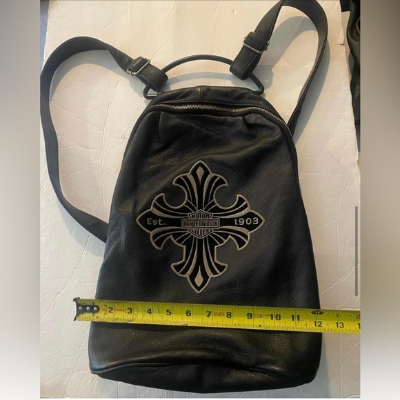 Harley Davidson Leather Large Backpack Purse GORGEOUS